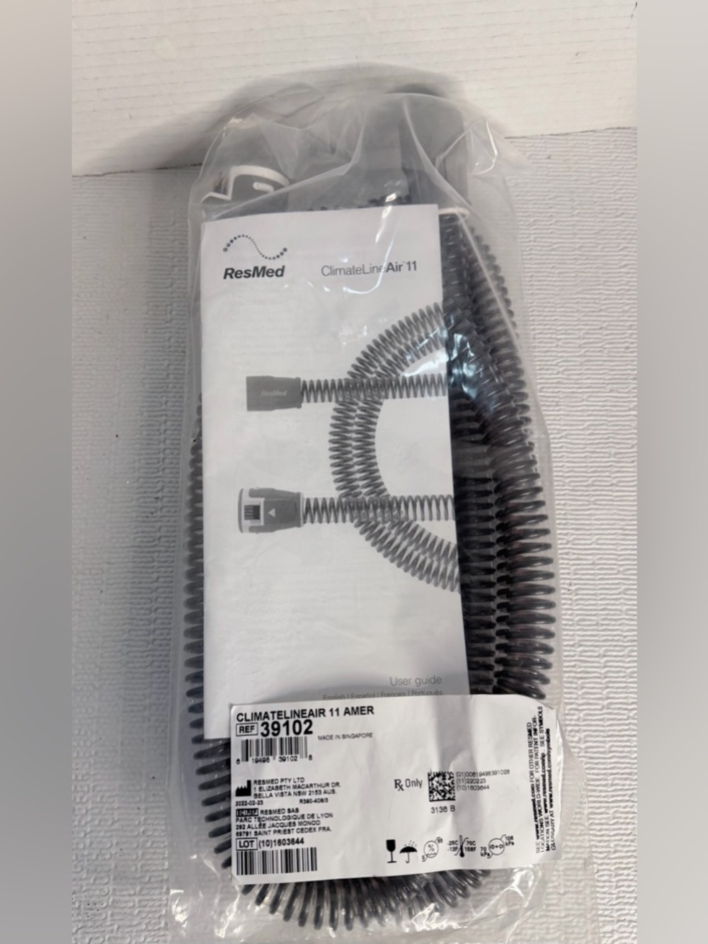 Res Med Climate Line Air 11 Ref 39102- Tube Hose - Brand New, Sealed